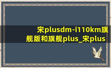 宋plusdm-i110km旗舰版和旗舰plus_宋plus dmi110km旗舰版plus